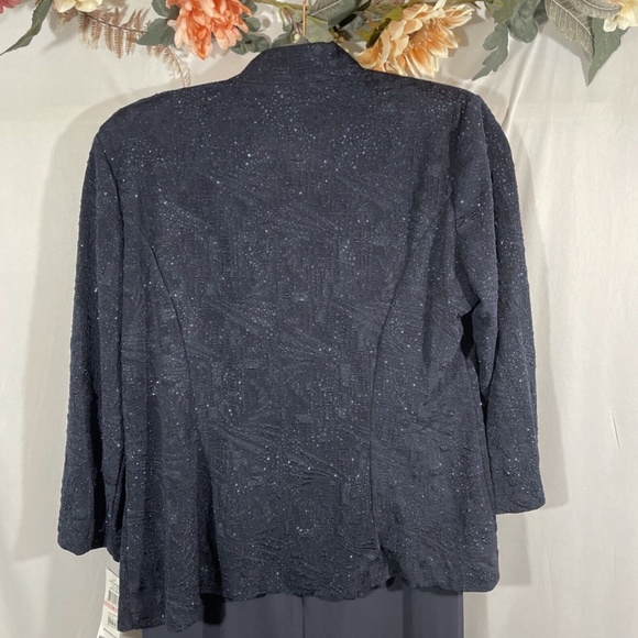 NWT $209 Alex Evenings [ 10 ] Sequin Mock Gown with Jacket in Navy Blue‎ - Picture 13 of 13